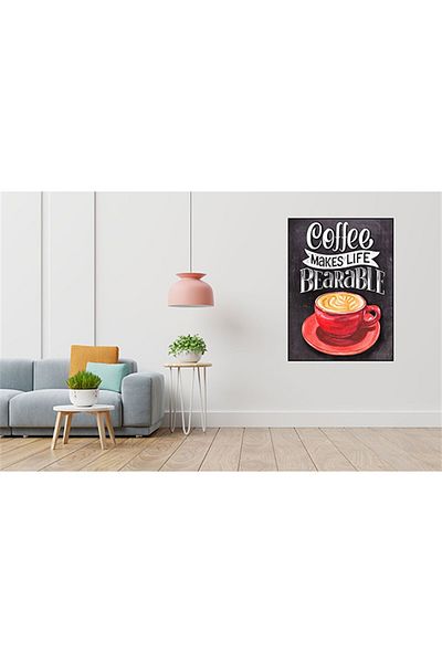 pixartsanat Coffee Cup Kitchen Board Pixart Art Diamond Mosaic Painting Diamond Türkiye 38*51