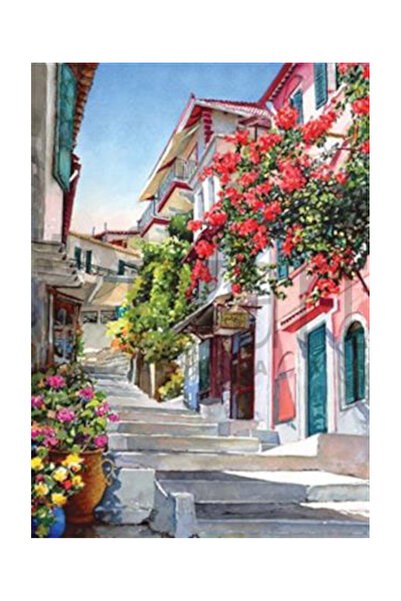 pixartsanat Merdivenli Sokaklar Pixart Sanat Elmas Mozaik Tablo Diamond Türki...