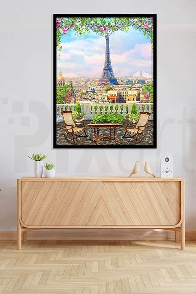 pixartsanat Paris Landscape 40*60 PixArt Art Diamond Mosaic Painting Diamond Turkey