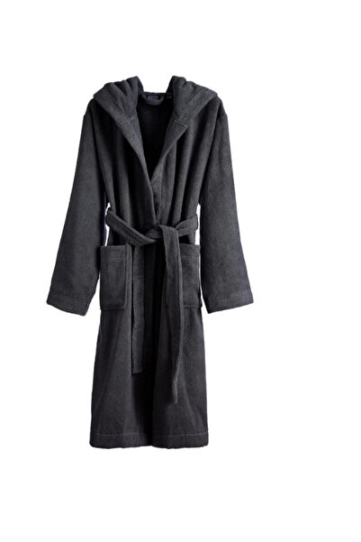 HIZSOY TEKSTİL 100% Cotton Hooded Women's / Men's Lux Bathrobe