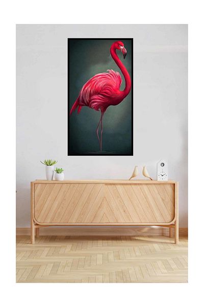 pixartsanat Red Flamingo Pixart Art Diamond Mosic Painting Daimond Turkey 43*76