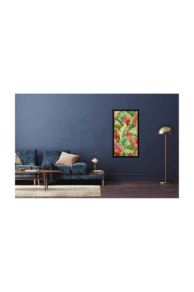 pixartsanat Hawaiian Pink Flowers Pattern Pixart Art Diamond Mosaic Painting Diamond Türkiye 40*60