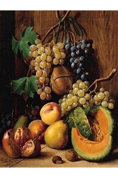 pixartsanat Fruits on the Floor PixArt Art Diamond Mosaic Painting Diamond Turkey 38*51