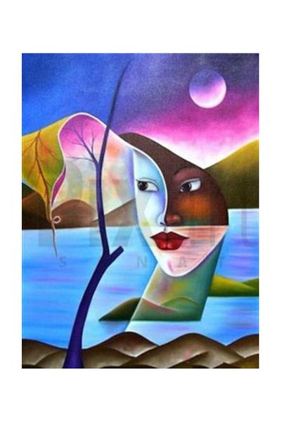 pixartsanat Abstract Painting Sea Pixart Art Diamond Mosaic Painting Diamond Turkey 43*58
