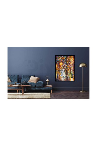 pixartsanat Bride Groom Rain Pixart Art Diamond Mosaic Painting Diamond Turkey 40*55