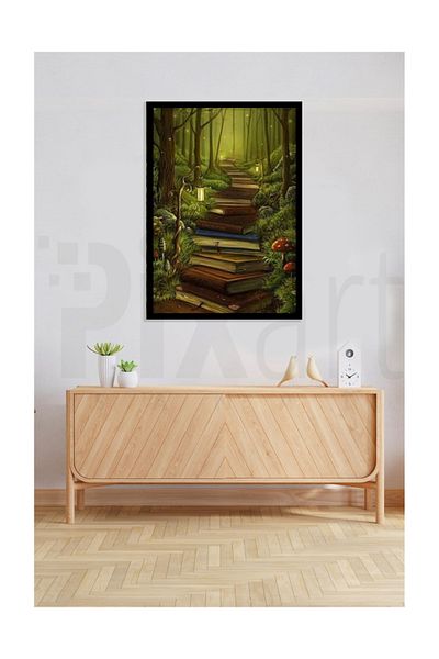pixartsanat Magic Forest Road Pixart Art Diamond Mosaic Painting Diamond Türkiye 46*64