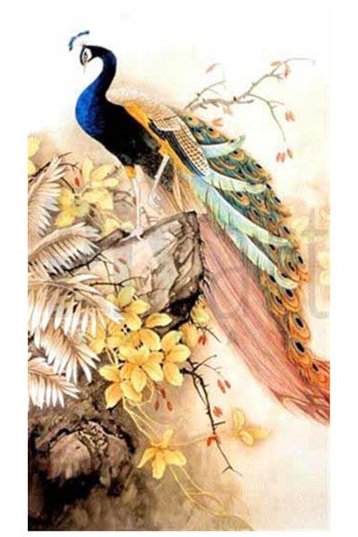 pixartsanat Floral Peacock Drawing Pixart Art Diamond Mosaic Painting Daimond Turkey 39*67