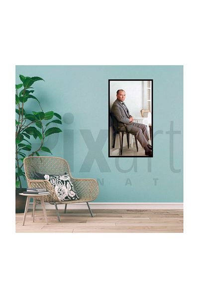 pixartsanat Ataturk Pixart Mosaic on the Balcony - Diamond Diamond Turkey 40*60