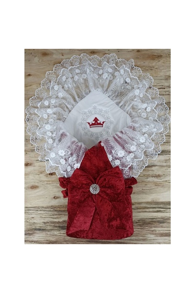 Narnuga MİRAYLİFE قصر الوليد المخملية تاج مطرز اللؤلؤ القوس مزدوج الدانتيل ال...