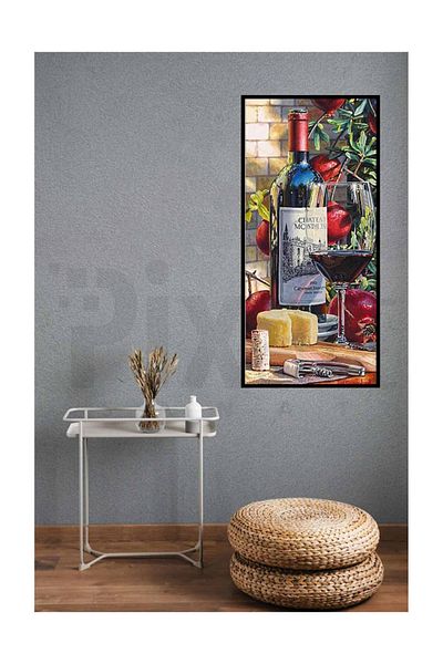 pixartsanat Wine And Cheese Pixart Art Diamond Mosaic Painting Diamond Turkey 30*51