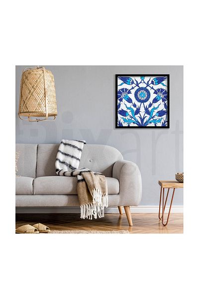 pixartsanat White Background Tile Pattern Pixart Art Diamond Mosaic Painting Diamond Türkiye 63*63