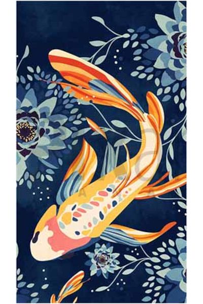 pixartsanat Koi Baligi Pixart Art Diamond Mosaic Painting Diamond Turkey 37*69