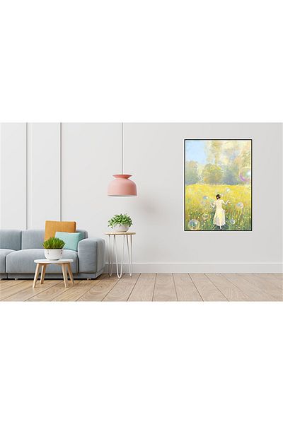 pixartsanat Woman in the Country Garden Pixart Art Diamond Mosaic Painting Diamond Turkey 40*50