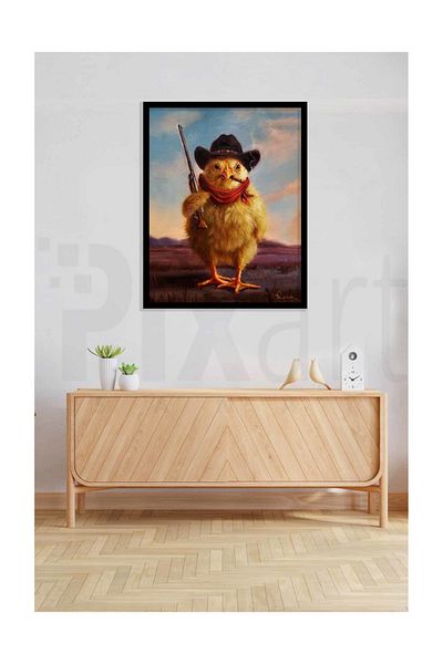 pixartsanat Cowboy Chick Pixart Art Diamond Mosaic Painting Diamond Turkey 40*50