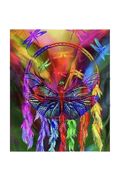 pixartsanat Colorful Butterfly Diamond Mosaic Painting Diamond Turkey 40*60