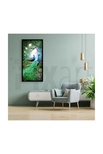 pixartsanat Beautiful Colorful Peacocks Pixart Art Diamond Mosaic Painting Diamond Turkey 43*83