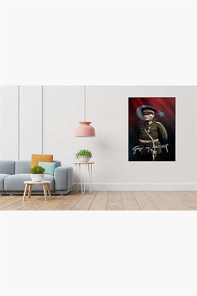 pixartsanat Ataturk Military Diamond Mosaic - Pixart Art, Diamond Detail, Turkey 40*60