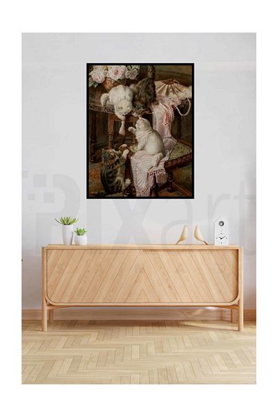 pixartsanat Playtime of Tiny Cats Pixart Art Diamond Musical Painting Daimond Turkey 60*76