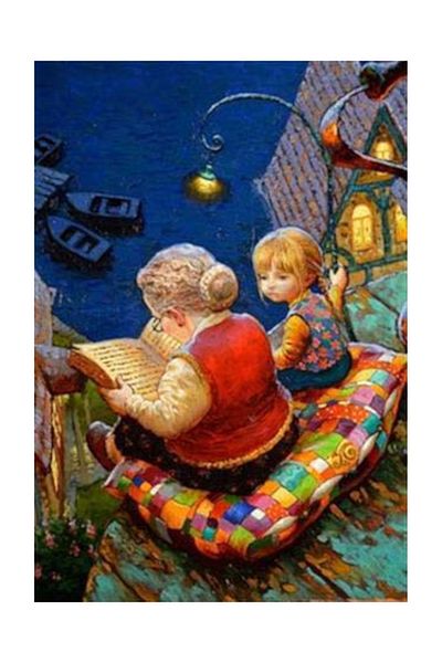 pixartsanat Grandmother Daughter Pixart Art Diamond Mosaic Painting Diamond Turkey 56*84