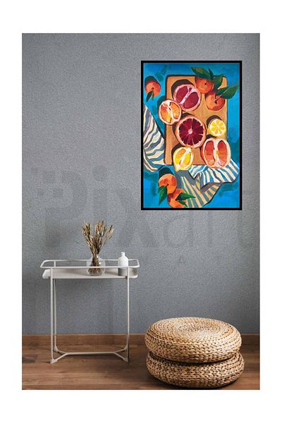 pixartsanat Orange Gilller Pixart Art Diamond Mosaic Painting Diamond Turkey 38*51