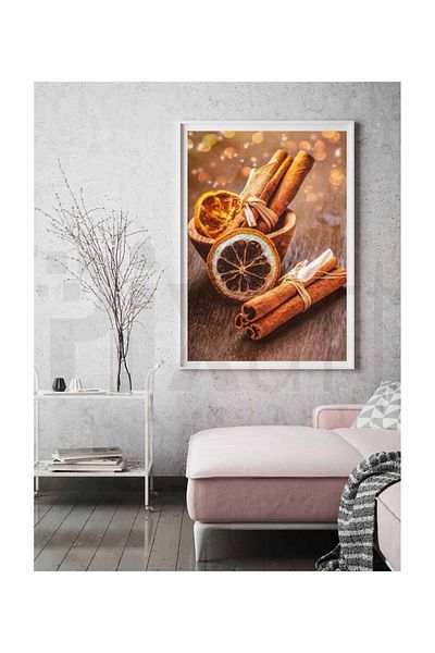 pixartsanat Orange Slices And Cinnamon Shells Pixart Art Diamond Mosaic Painting Diamond Turkey 25*38