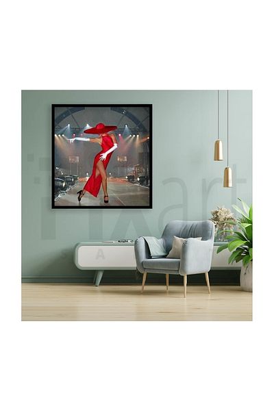 pixartsanat Red Umbrella Pixart Art Diamond Mosaic Painting Diamond Türkiye 43*58