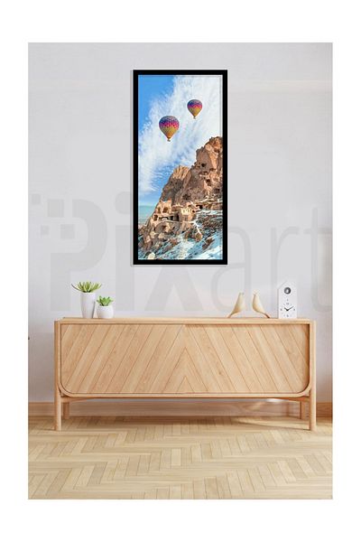 pixartsanat Winter Cappadocia Scenery Pixart Art Diamond Mosaic Painting Diamond Turkey 37*69