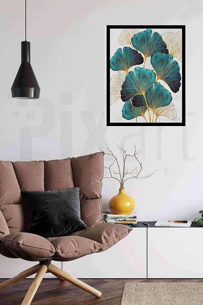 pixartsanat Ginkgo pointed stones 40*50 PixArt Art Diamond Mosaic Painting Diamond Turkey