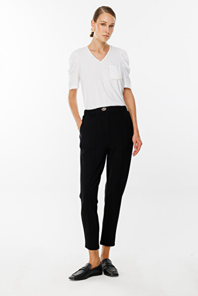 ON Ekol Çimalı Beli Lastikli Pantolon