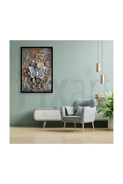pixartsanat Butterfly And Wheels Pixart Art Diamond Mosaic Painting Diamond Türkiye 50*68