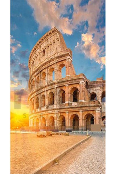 pixartsanat Sunrise And Collesium Pixart Art Diamond Mosaic Painting Diamond Turkey 37*69