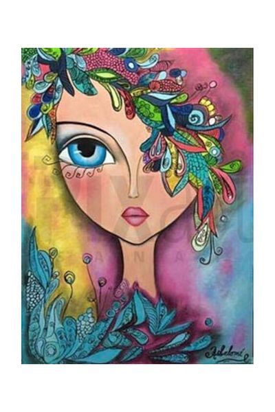 pixartsanat Patterned Embroidered Crown Pixart Art Diamond Mosaic Painting Diamond Türkiye 41*61