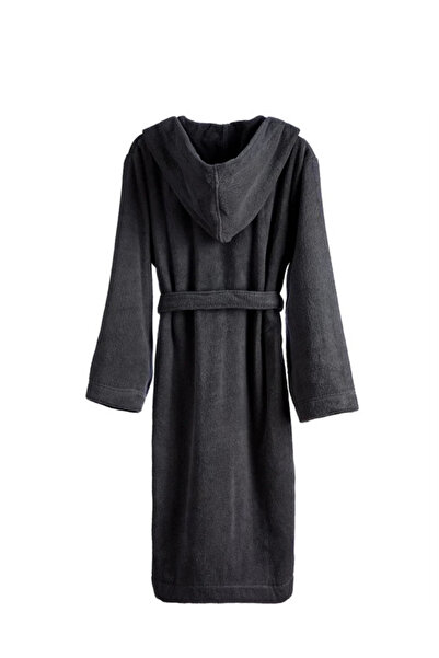 HIZSOY TEKSTİL 100% Cotton Hooded Women's / Men's Lux Bathrobe