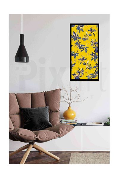 pixartsanat Yenidünya Yellow Pattern Pixart Art Diamond Mosaic Painting Diamond Türkiye 37*69