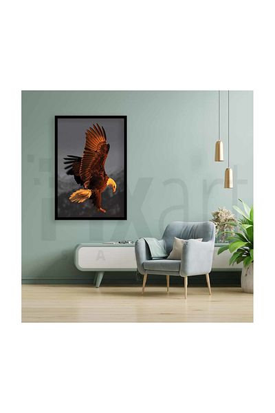 pixartsanat Eagle Pixart Art Diamond Mosaic Painting Diamond Turkey 40*60