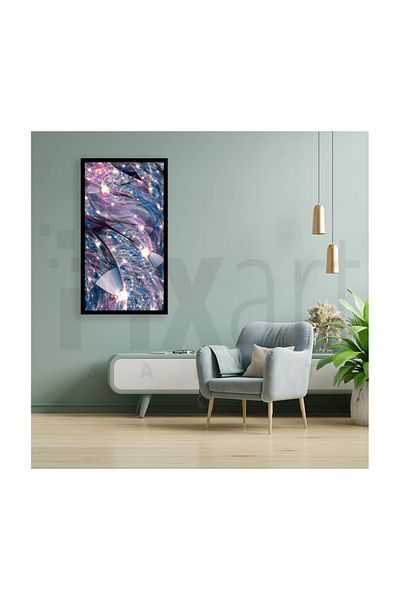 pixartsanat Purple Blue Crystal Pattern Pixart Art Diamond Mosaic Painting Diamond Türkiye 40*60