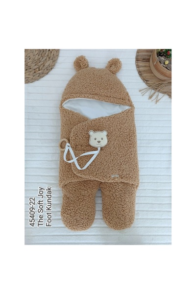 Narnuga MİRAYLİFE قبعة أذن لحديثي الولادة، قماط بطانية أطفال قابلة للطي مع إغ...