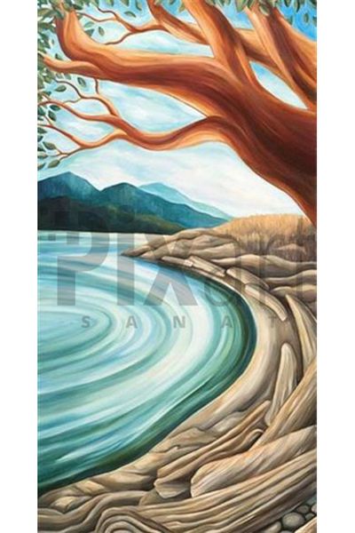 pixartsanat Natural Nature Pixart Art Diamond Mosaic Painting Diamond Türkiye 25*51