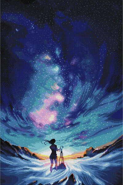 pixartsanat Catch the Sky (Capture the Sky)Pixart Art Diamond Mosaic Painting Diamond Turkey 43*60