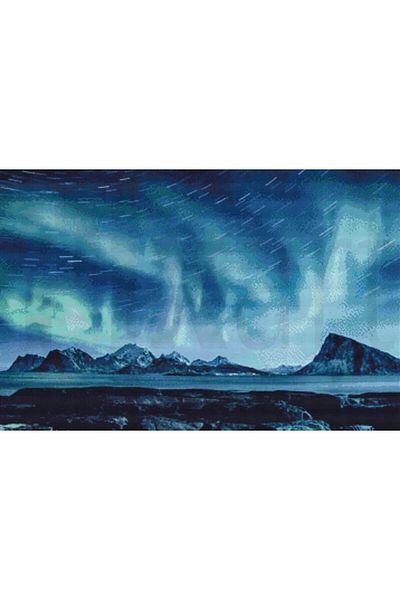 pixartsanat Northern Lights 50x33 PixArt Art Diamond Mosaic Painting Diamond Turkey