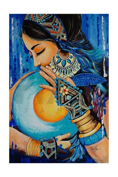 pixartsanat Ethnic Woman Pixart Art Diamond Mosaic Painting Diamond Turkey 40*60