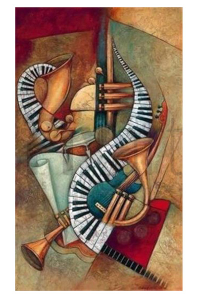 pixartsanat Enstrümanlar Pixart Sanat Elmas Mozaik Tablo Diamond Türkiye 40*66