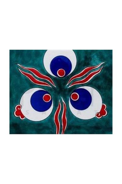 pixartsanat Pattern on Green Background Pixart Art Diamond Mosaic Painting Diamond Turkey 63*52