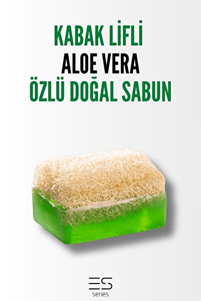 Es Series Kabak Lifli Aloe Vera Özlü Doğal Sabun 140 gr 1 Adet