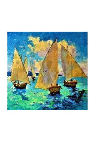 pixartsanat Sailboats Pixart Art Diamond Mosaic Painting Diamond Turkey 51*51