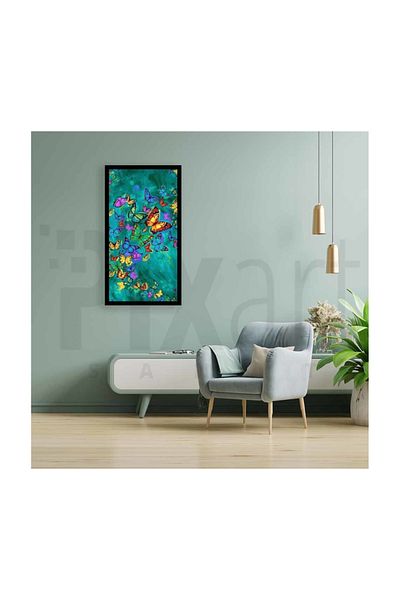 pixartsanat Colorful Butterflies PixArt Art Diamond Mosaic Painting Daimond Turkey 32*58