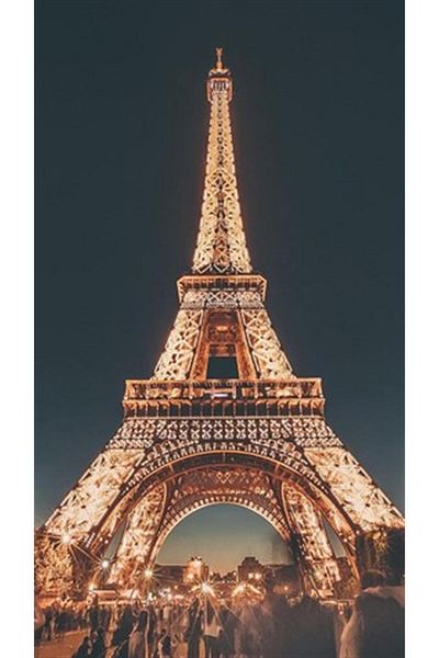 pixartsanat Eiffel Pixart Art Diamond Mosaic Painting in Midnight Diamond Turkey 41*74