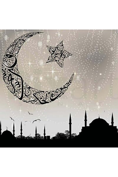 pixartsanat Gökyüzünde Ayyıldız 50x50 Pixart Sanat Elmas Mozaik Tablo Diamond...