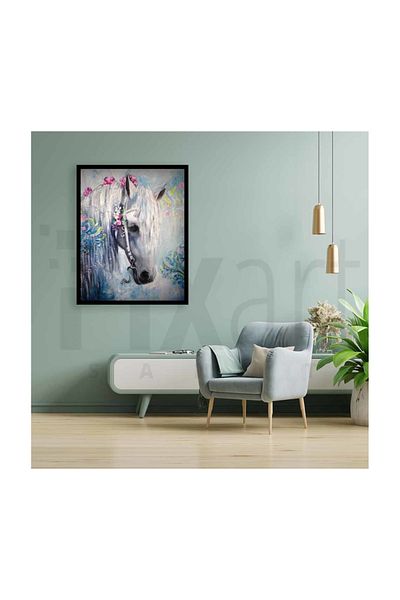 pixartsanat Horse Beauty Pixart Art Diamond Musical Painting Daimond Turkey 50*63