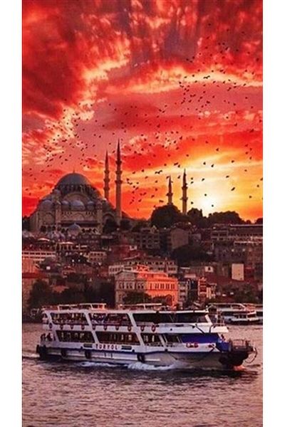 pixartsanat Magnificent Istanbul Pixart Art Diamond Mosaic Painting Diamond Turkey 38*68